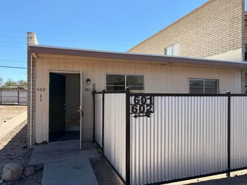 Stucco restoration on a duplex, Tucson