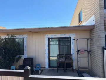Backyard patio stucco restoration