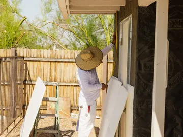 Stucco repair & water barrier work